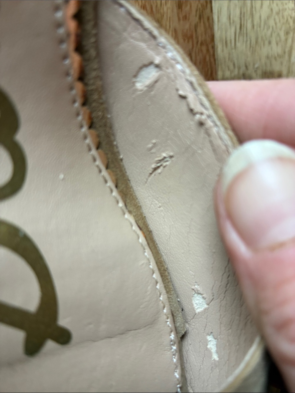Sam Edelman Tan Suede Platform Peep-Toe Ankle Strap Heels - Picture 9 of 16